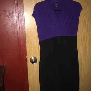 Purple and black dress